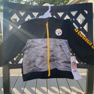 NWT Pittsburgh Steelers Hooded Baby Jacket 🖤💛 NFL Team Apparel